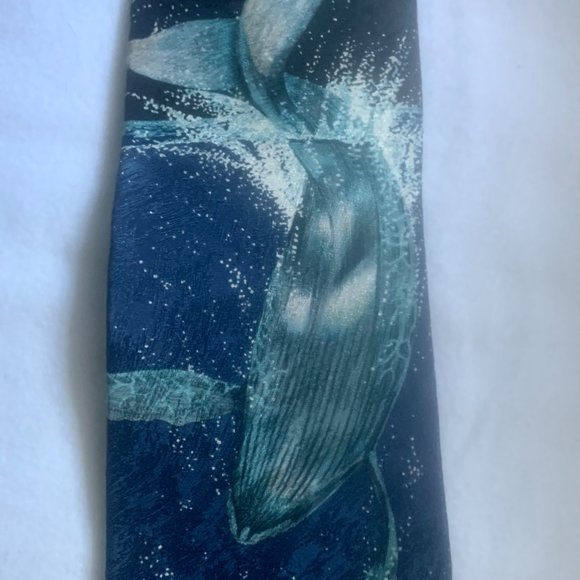 Wild Kingdom Other - Vintage Wild Kingdom 100% Silk “Humpback Whale Glory” Tie 1998 MARC DENNIS